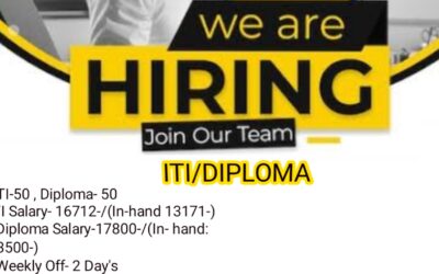 ITI/DIPLOMA JOB VACCANCY!