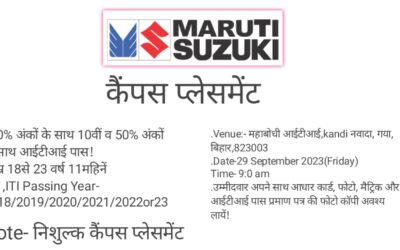 suzuki Motor Job Placement!