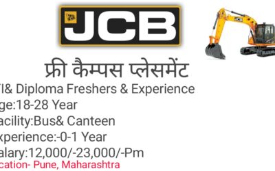 JCB Company Job Vaccancy !