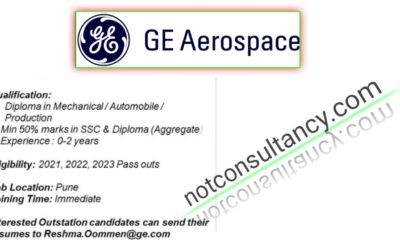 GE Aviation Job Vaccancy