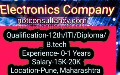 Electronics Company Job Vaccancy