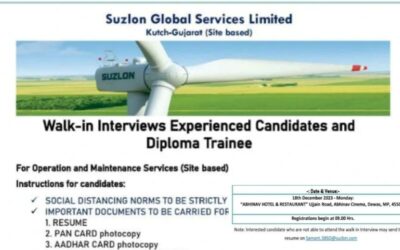 Suzlon Company Job Vaccancy
