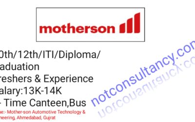 Motherson Company Job Vaccancy!