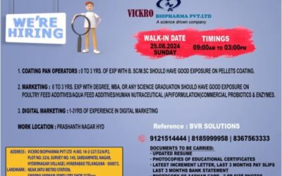 BIOPHARMA  PVT.LTD JOB VACCANCY